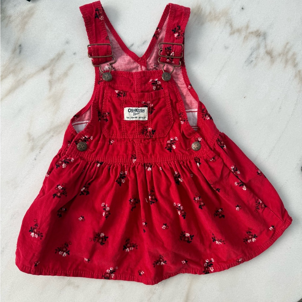Oshkosh Baby Girl Overall Dress 12months